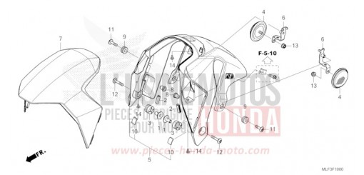 FRONT FENDER NT1100AR____________ de 2024
